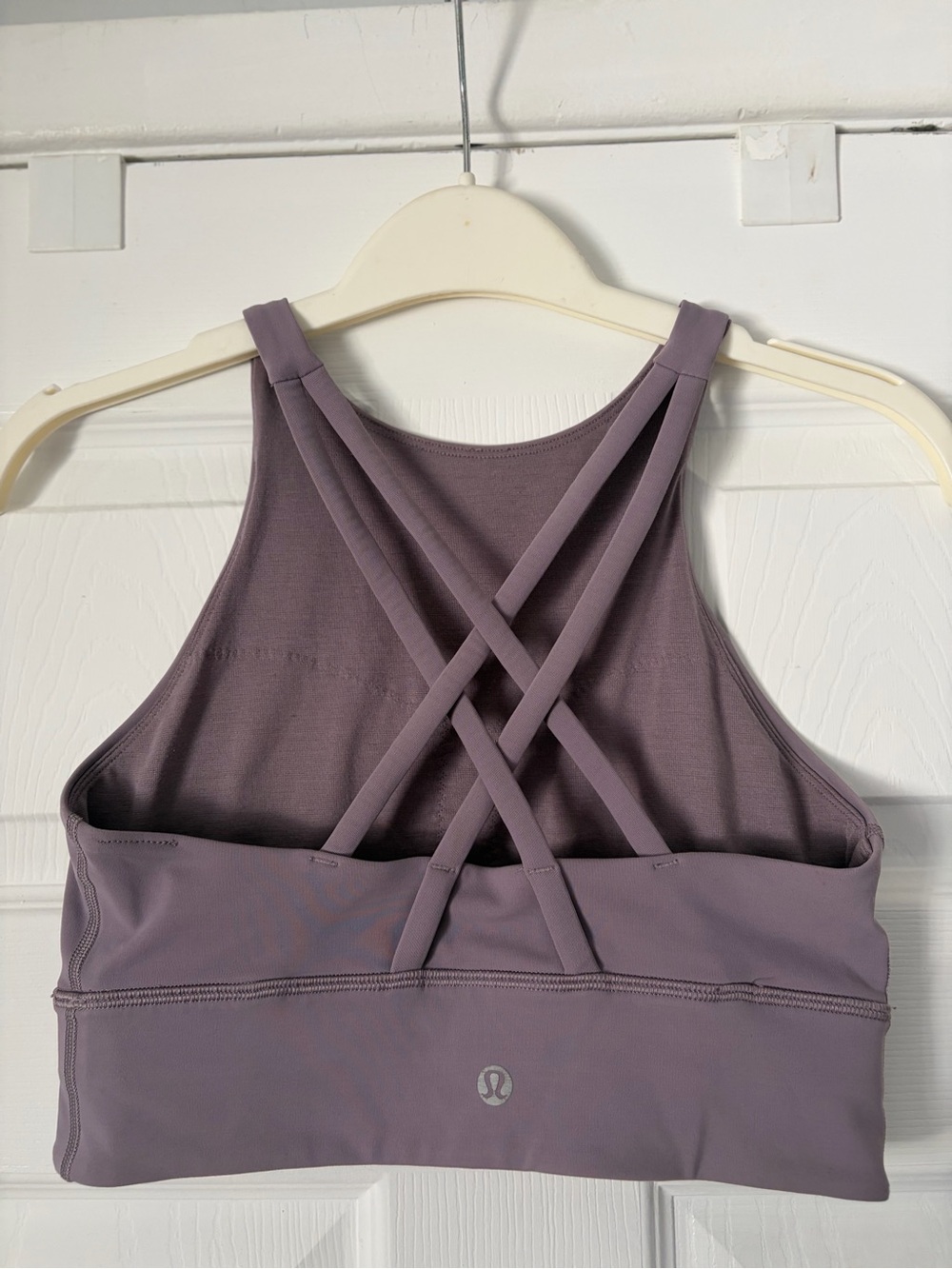 Lululemon Energy High-Neck Longline Tough Bra Size 4 Purple Ash - Picture 5 of 7